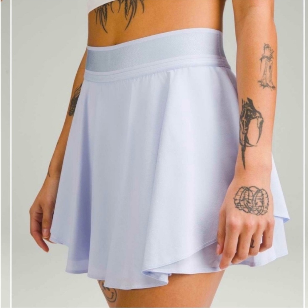 Lululemon Court Rival High Rise Skirt Lilac Smoke Purple Rare Style W8AH4T Sz 2 - Picture 3 of 13